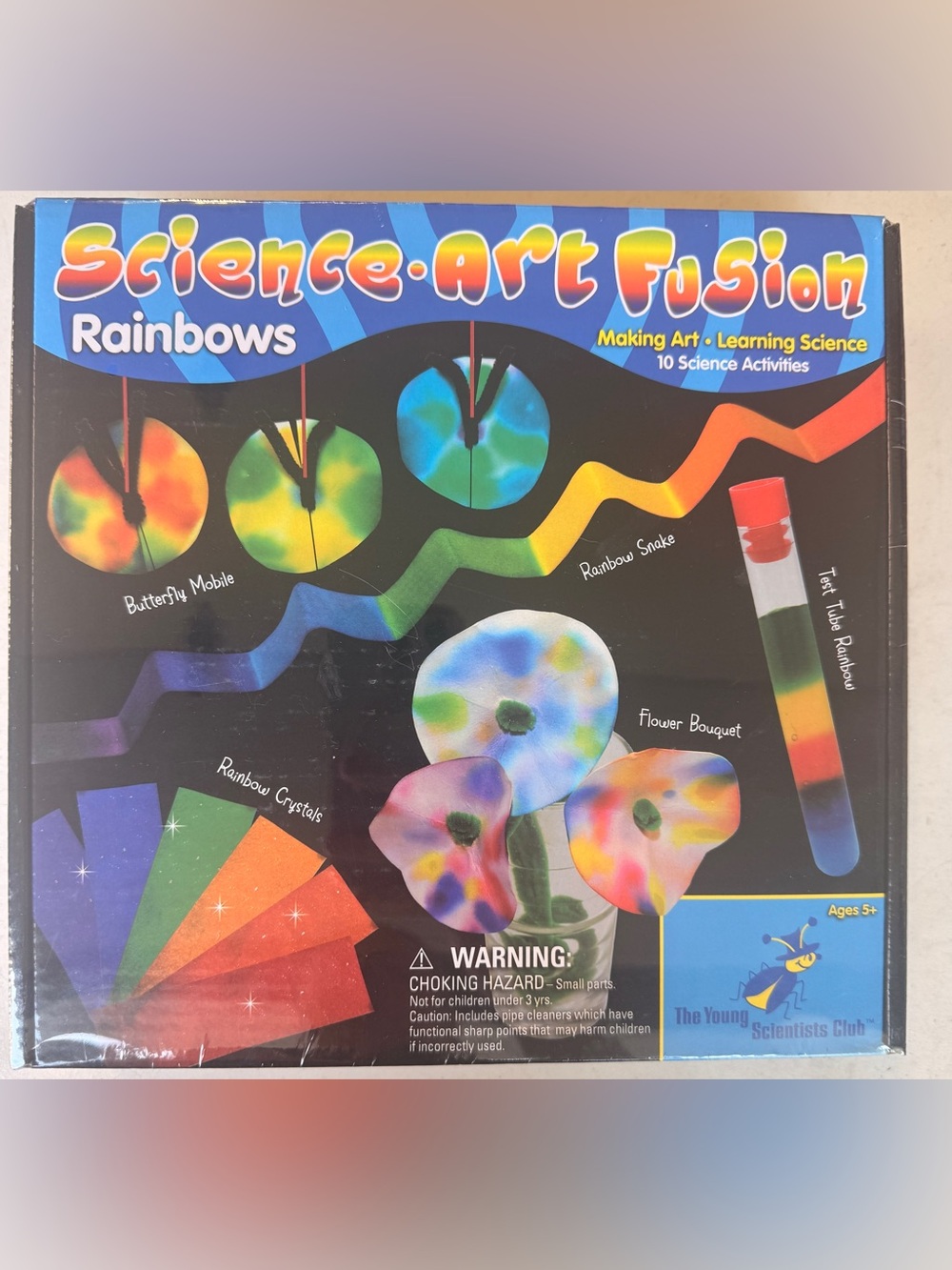 Young Scientists Club Science Art Fusion Rainbow craft Kit. NEW